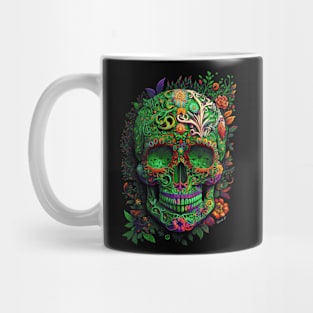 Colorful Floral Skull head design #1 Mug